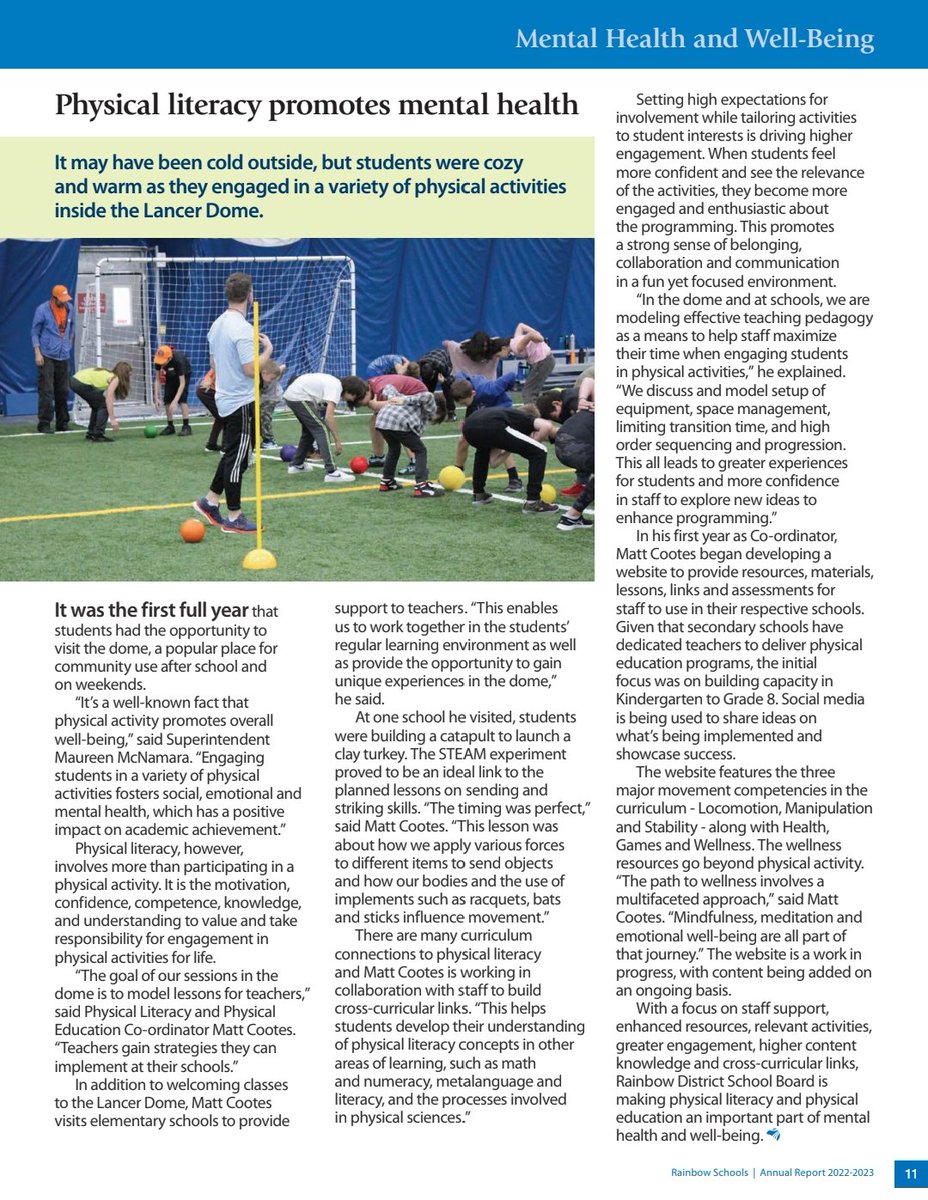 RDSB Phys Ed & Physical Literacy tweet media