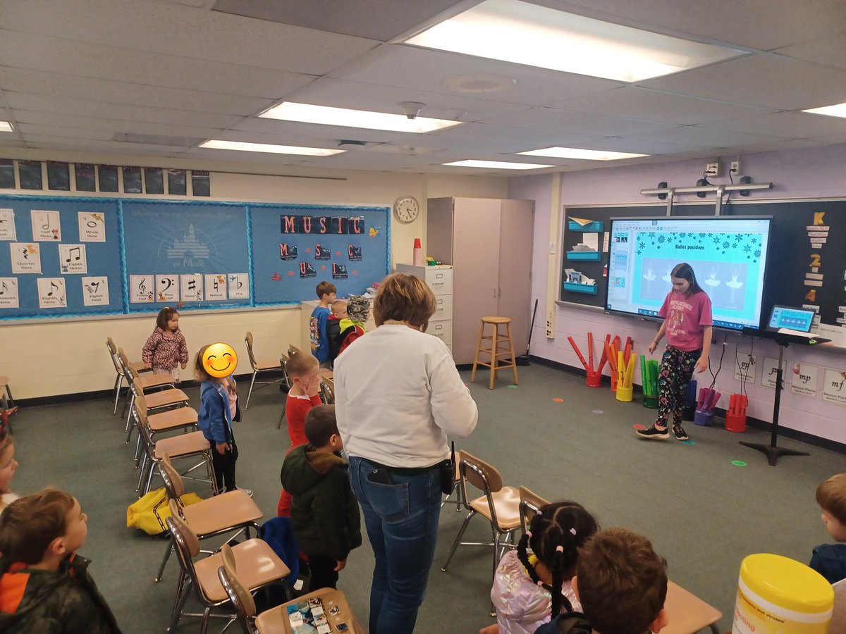 Alexis Garcia (@alexisboyd_cves) on Twitter photo Our Pre-K musicians are learning about The Nutcracker with help from 5th grade ballerina Sadie. Sadie has been in an annual production of The Nutcracker and stopped by the music room to teach our youngest learners ballet positions. They had a blast!
<a href="/cveschargers/">Churchville Chargers</a>
<a href="/FineArtsHCPS/">HCPS Fine Arts</a> Our Pre-K musicians are learning about The Nutcracker with help from 5th grade ballerina Sadie. Sadie has been in an annual production of The Nutcracker and stopped by the music room to teach our youngest learners ballet positions. They had a blast!
<a href="/cveschargers/">Churchville Chargers</a>
<a href="/FineArtsHCPS/">HCPS Fine Arts</a>