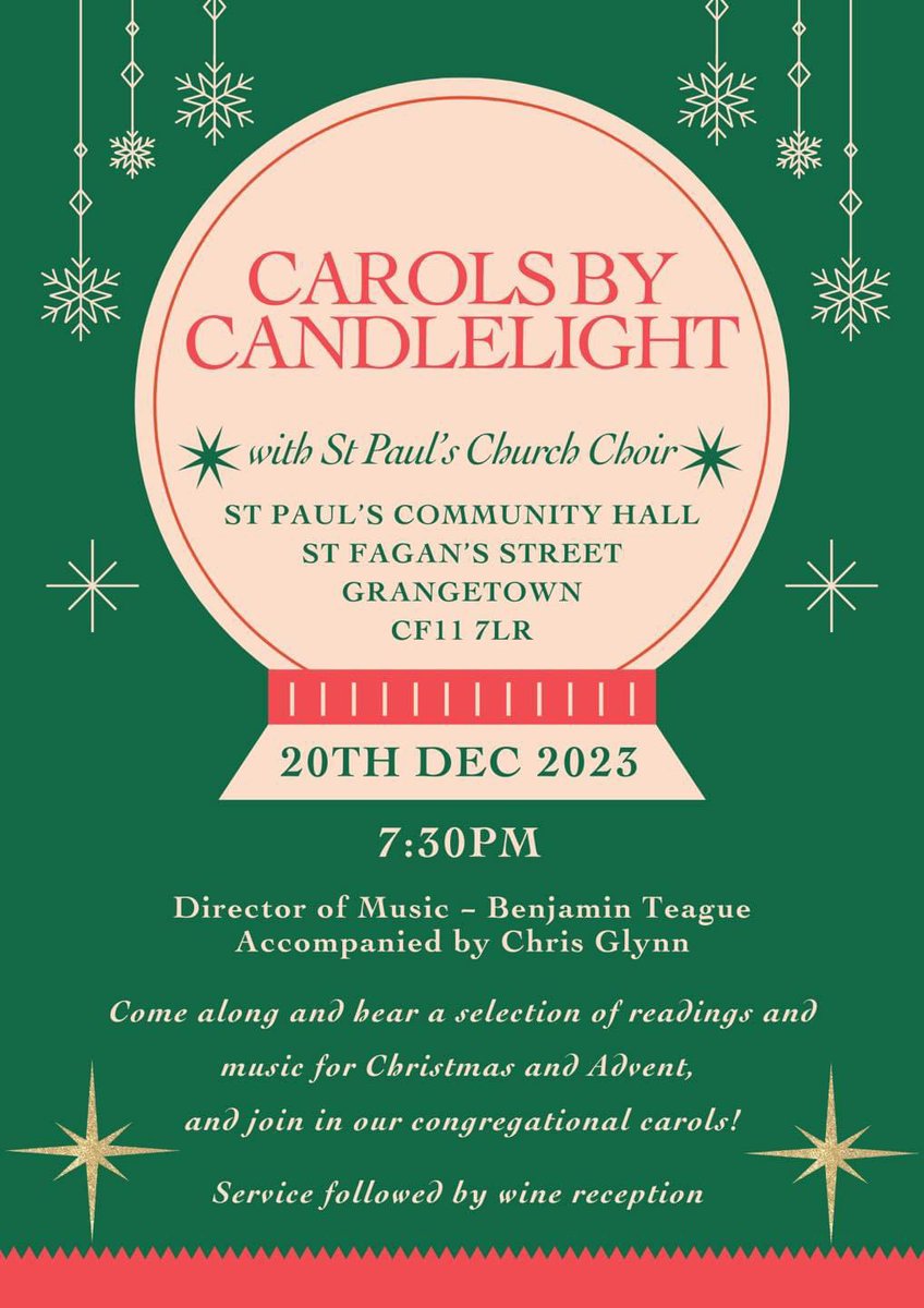 A lovely evening at our Carols by Candlelight <a href="/StPaulsCF11/">St Paul's Grangetown</a> <a href="/SouthCardiffMA/">South Cardiff Ministry Area 🧡</a>. Thank you to all who worked so hard to make it happen