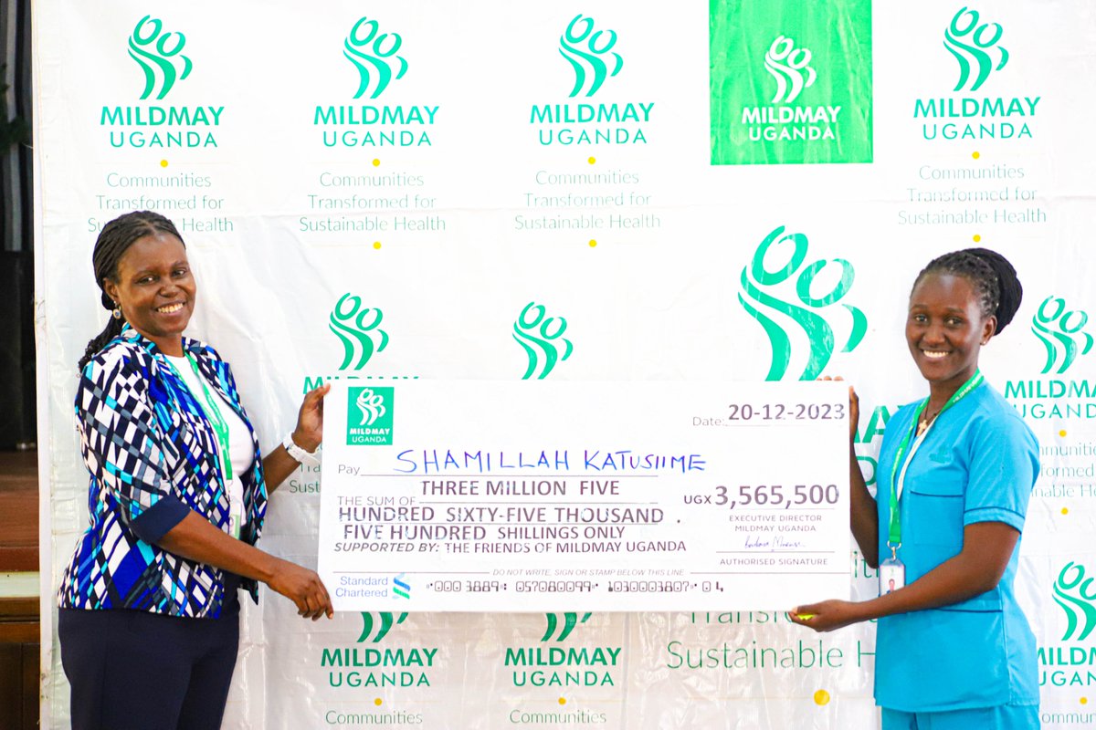 You are our 2023 Champion! Congs to Shamillah Katusiime for winning the Mildmay Uganda 2023 Nurses Award supported by the Friends of Mildmay Uganda. At the same event, Mary Constance Nakyanzi received the 1st Runners Up award.