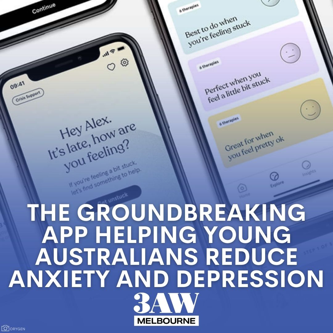 The app helps tackle 'stuck thinking' and helps reduce anxiety and depression symptoms in 80 per cent of its users! Full story on the app here 👉 nine.social/u0r