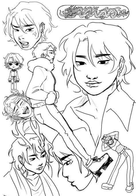 #peachakuoc so idk if i will do anything more with this but vina sketch dump! 