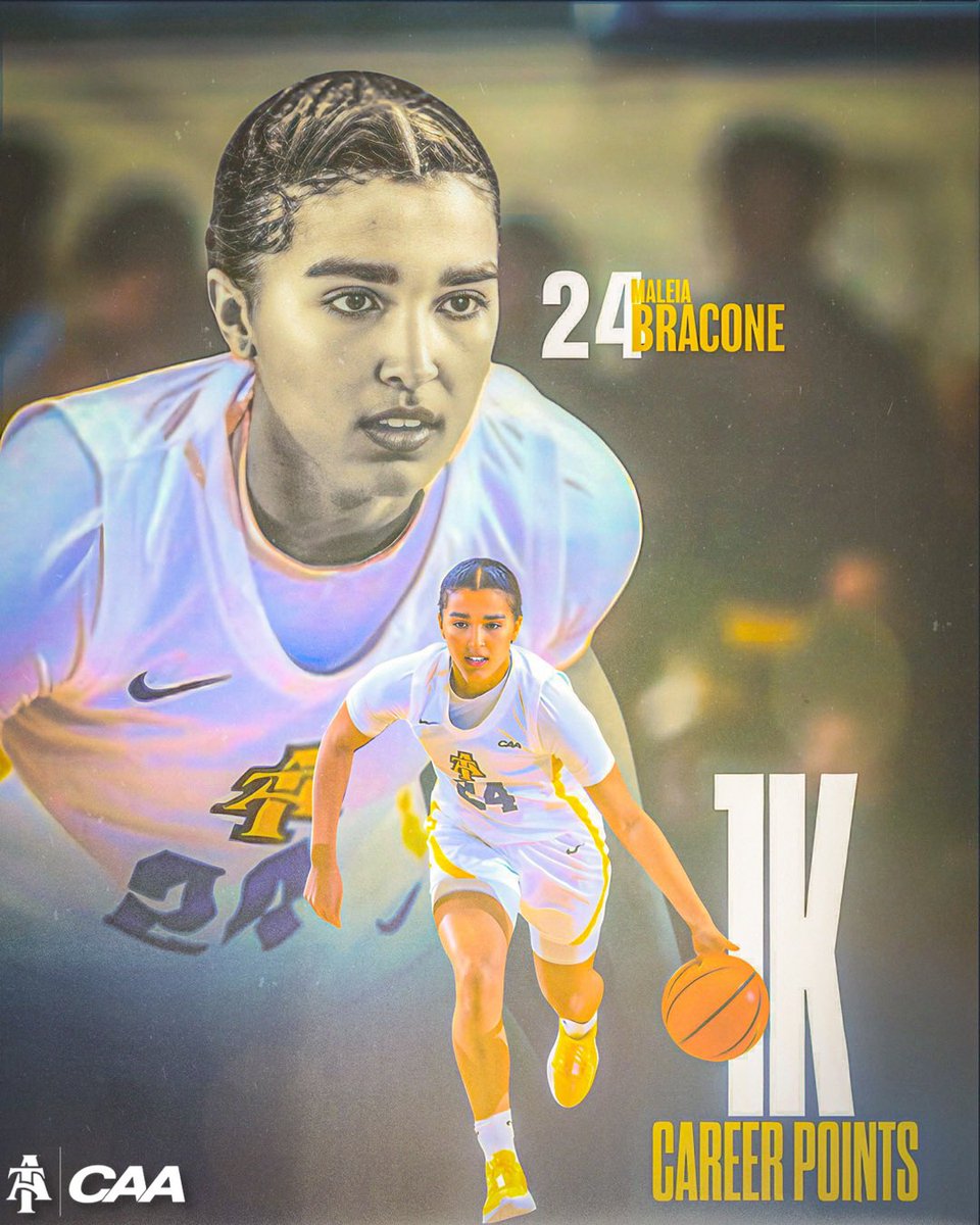 𝐌𝐁𝟏𝐊 🪣⁣
⁣
Crackin’ open the record book for Senior 𝐌𝐚𝐥𝐞𝐢𝐚 𝐁𝐫𝐚𝐜𝐨𝐧𝐞 breaking the 𝟏,𝟎𝟎𝟎 𝐩𝐨𝐢𝐧𝐭 𝐦𝐚𝐫𝐤 on her career. Congrats, Maleia!!⁣
⁣⁣
#AggieWBB💙💛 #Commit2Grit #WeAboveMe #LevelUp #BeUncommon