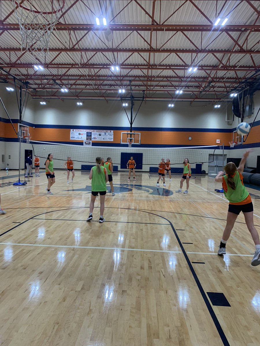 Lady Spartans enjoying their team Christmas party today. The orange team won the volleyball challenge 3-2. There were some winners with the Saran Wrap ball games. And of course a clean game of Dirty Santa. We are all winners with this group of girls. 🧡💙🏀🧡💙🏀