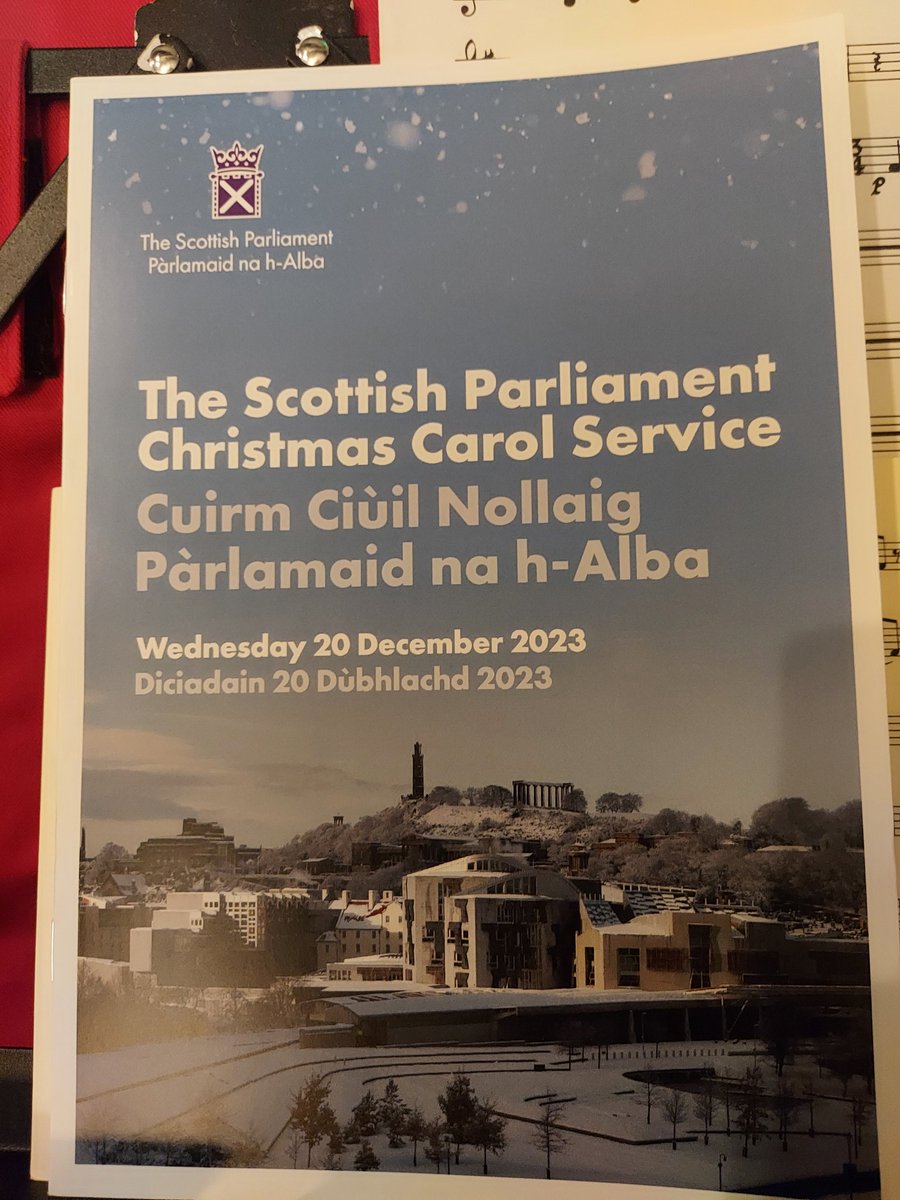 We were delighted to return to @ScotParl this evening to play at their Christmas Carol Service 🎶🎄