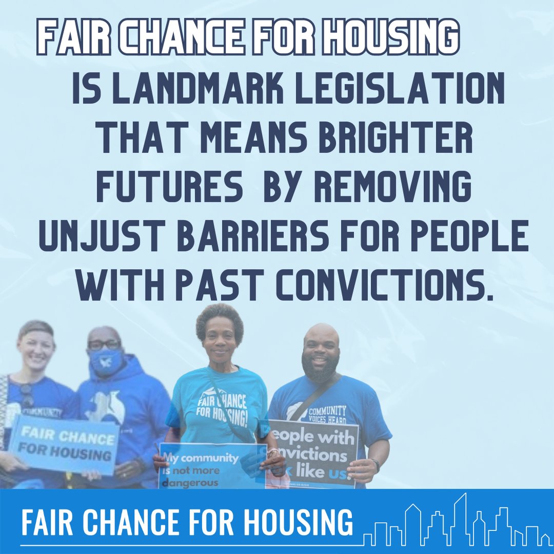 Today is a historic day for New York City! The @NYCCouncil passed the #FairChanceforHousing Act, which will end housing discrimination based on criminal records and help thousands of New Yorkers find a home. #FairChanceforHousing