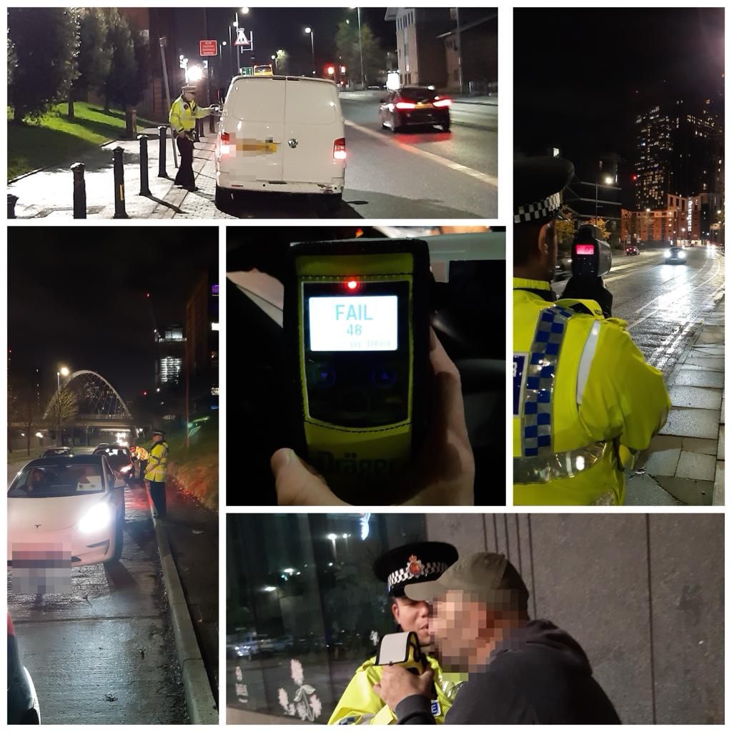 Our @GMPSpecials have tested 100’s of drivers this month in the Christmas Drink (& Drug) drive campaign. They have been out all over the City of Manchester from Wythenshawe to the City Centre to Blackley #OpLimit. G