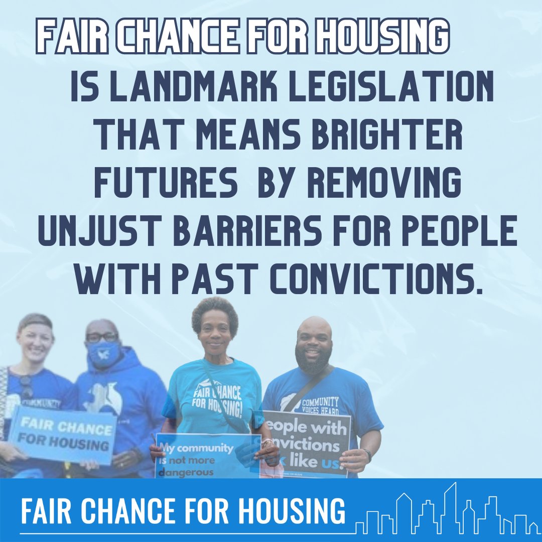 The passage of the #FairChanceforHousing Act is a game-changer for formerly incarcerated New Yorkers who face barriers to housing! This law will make it illegal for landlords to deny them housing based on their past. Thank you <a href="/NYCCouncil/">New York City Council</a> for passing this bill!
