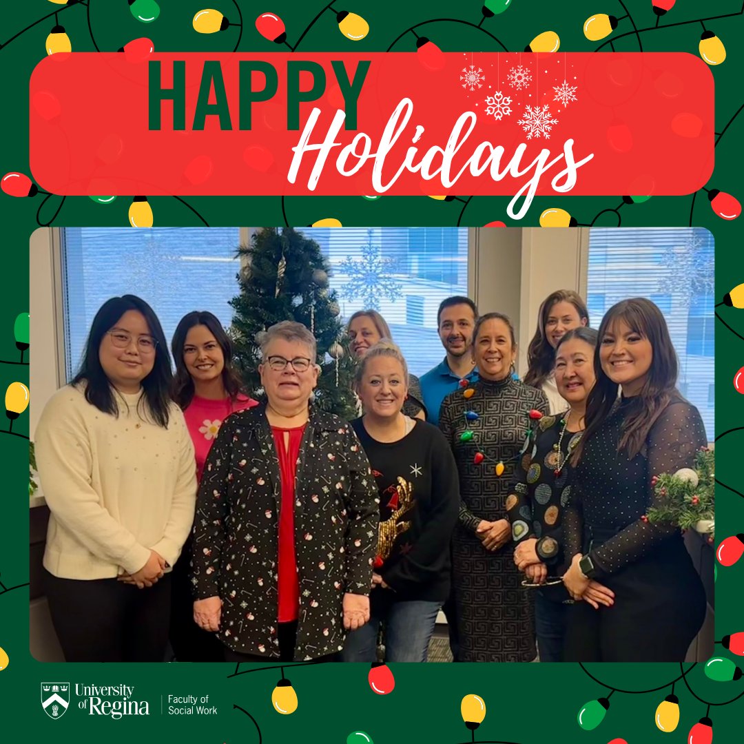 🎄 Wishing you warmth, joy, and the spirit of giving this holiday season from all of us at the Faculty of Social Work!

#HappyHolidays #UofRegina #gofartogether #WeAreUofR