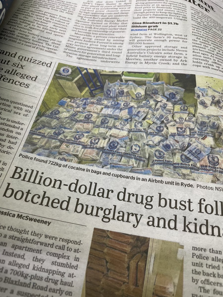 There’s been a lot of uncritical headlines lately his week about the ‘billion dollar’ drug bust announced by ⁦@nswpolice⁩ I had a quick look at that figure… (thread)