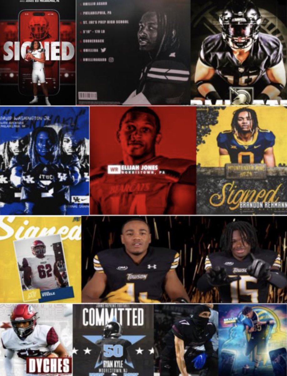 Ryne Morrison (@ryne011) on Twitter photo Great day to be a Hawk! Congrats to these <a href="/SJPrep_Football/">St Joe’s Prep Football</a> Seniors who signed their letters of intent today
<a href="/T_Roken/">Tim Roken</a> <a href="/Coach_Sug/">Tom Sugden</a> Great day to be a Hawk! Congrats to these <a href="/SJPrep_Football/">St Joe’s Prep Football</a> Seniors who signed their letters of intent today
<a href="/T_Roken/">Tim Roken</a> <a href="/Coach_Sug/">Tom Sugden</a>