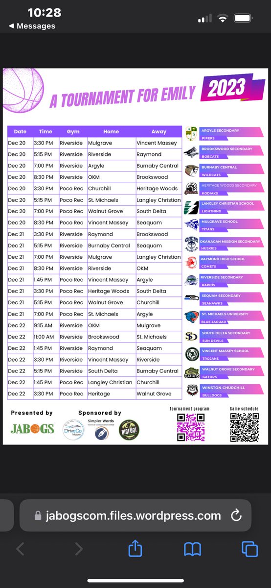Tournament for Emily