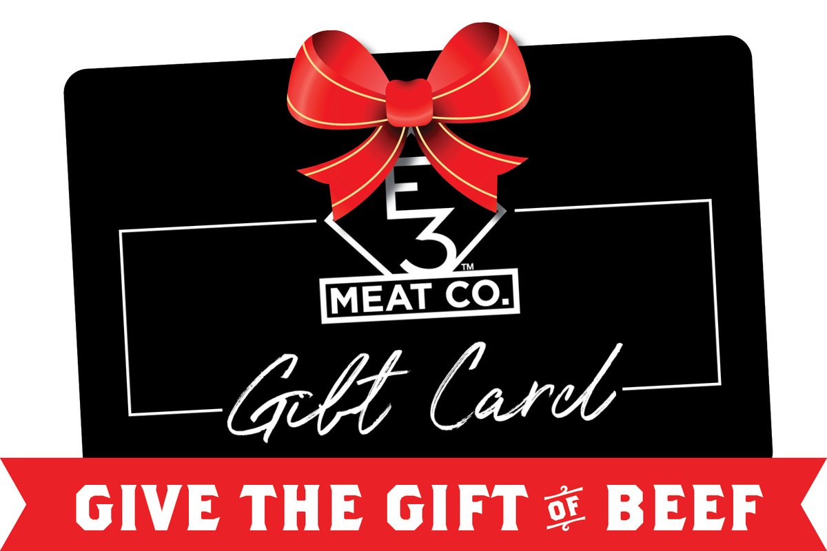 Time is running out! Need a last minute gift idea? 🎁

#e3meatco #e3ranch #southeastkansas #morethanasteak #responsiblyraised #angus #beef #gifts #christmasshopping #giftcard