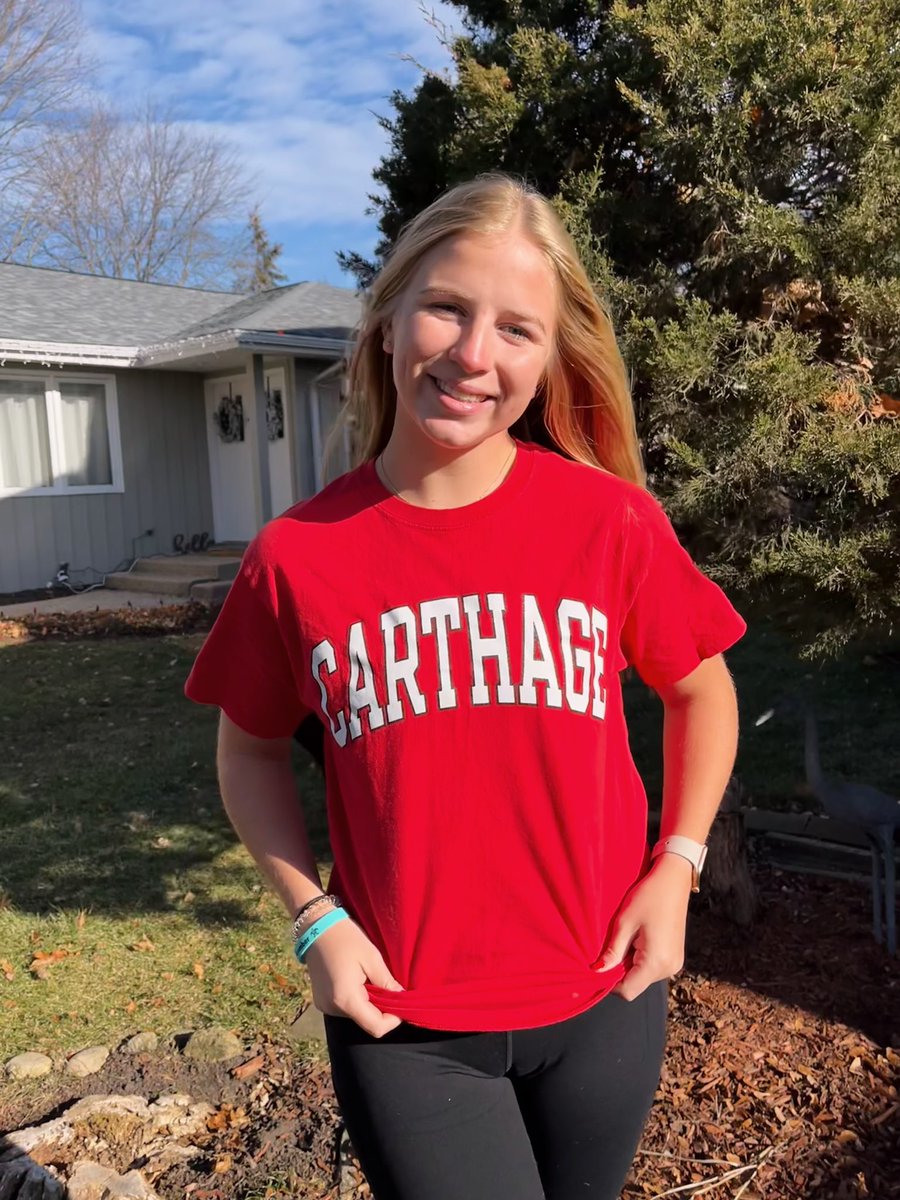 TrinityBreault's tweet image. I am beyond thankful to announce that I have committed to Carthage College to further my Academic and Athletic career. Thank you to my family and teammates as well as all of my coaches who have got me to where I am today❤️#next4