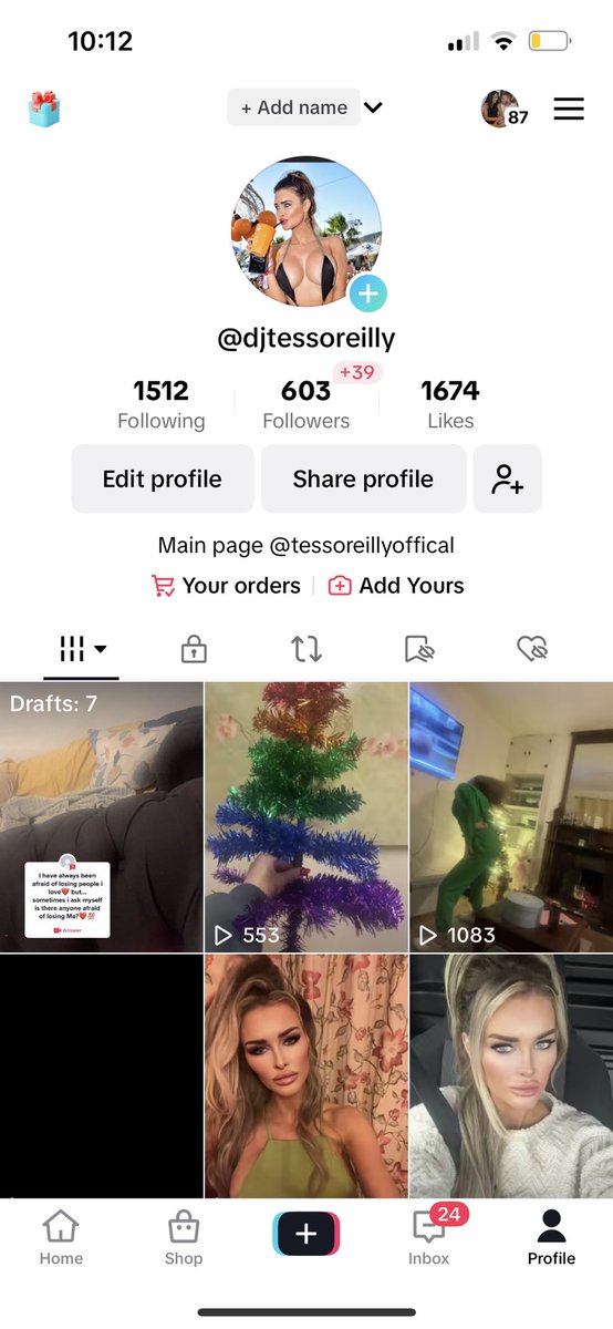 Follow me on both accounts ❤️