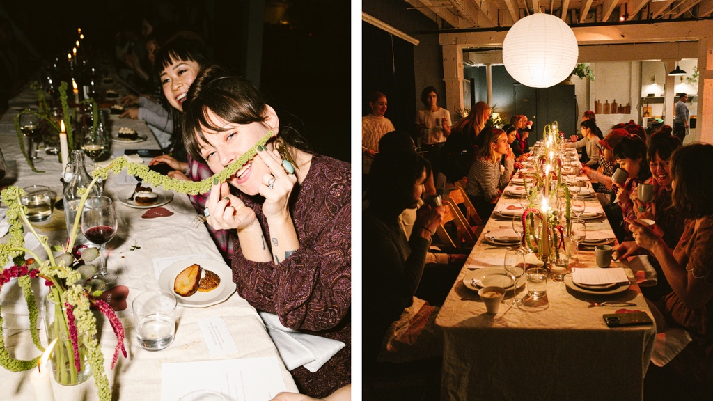 @createdinners brought their latest dinner party to life in this stunning former factory space found on Peerspace.⁠
⁠
🔎 Industrial Production Studio and Event Space in Williamsburg⁠
📍 Brooklyn, NY⁠
📸 @lacywoo⁠
⁠
#eventspace #partyvenue #dinnerparty #newyorkevents