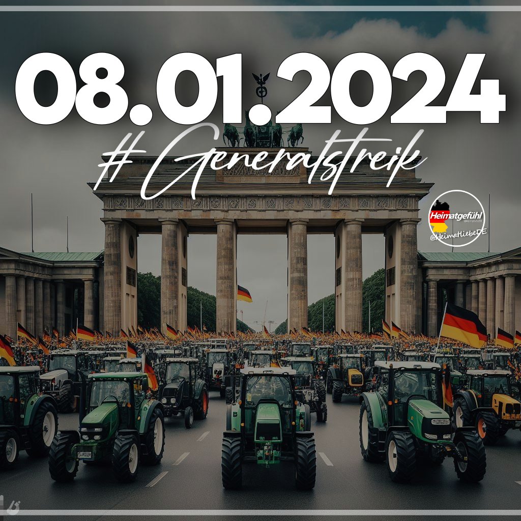 Heimatgefühl on X: Die Ampel muss weg. #Generalstreik 🚜🇩🇪   / X