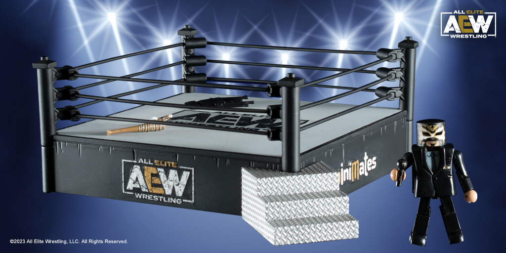 AEW Minimates Deluxe Wrestling Ring Playset