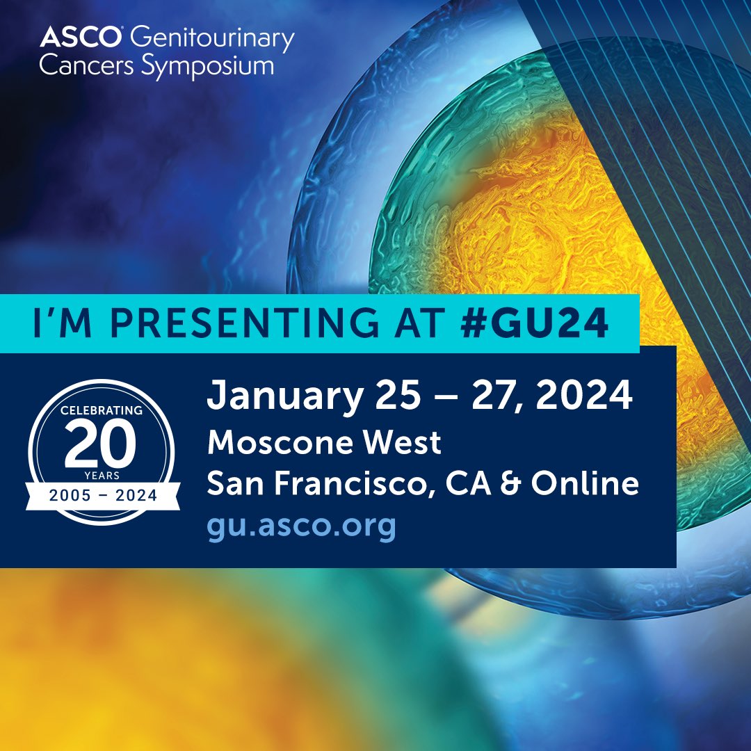 Excited to present @ASCO #GU24 on a patient-centered HRQOL measure #kidneycancer Mentored by @tompowles1 w stellar team @montypal @DrChoueiri @AlbigesL @virajmaster @ViktorGruenwald @ERPlimackMD @spsutkaMD @brian_rini Marking 2 decades of this fantastic symposium