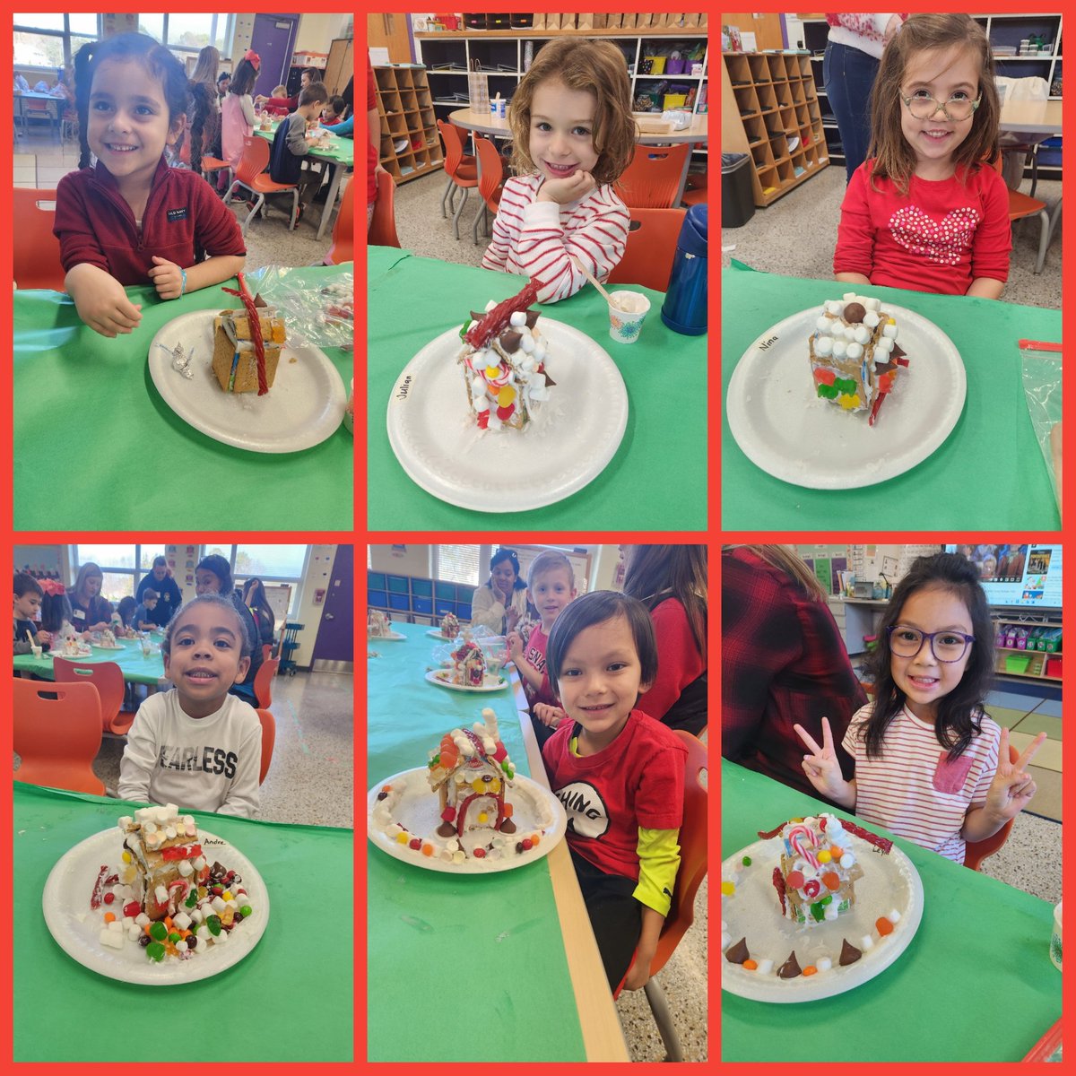 Beanyy_Babe's tweet photo. We make gingerbread houses today! So much fun! @LuxfordES @vbschools #gingerbread https://t.co/J7MiCPe2vJ
