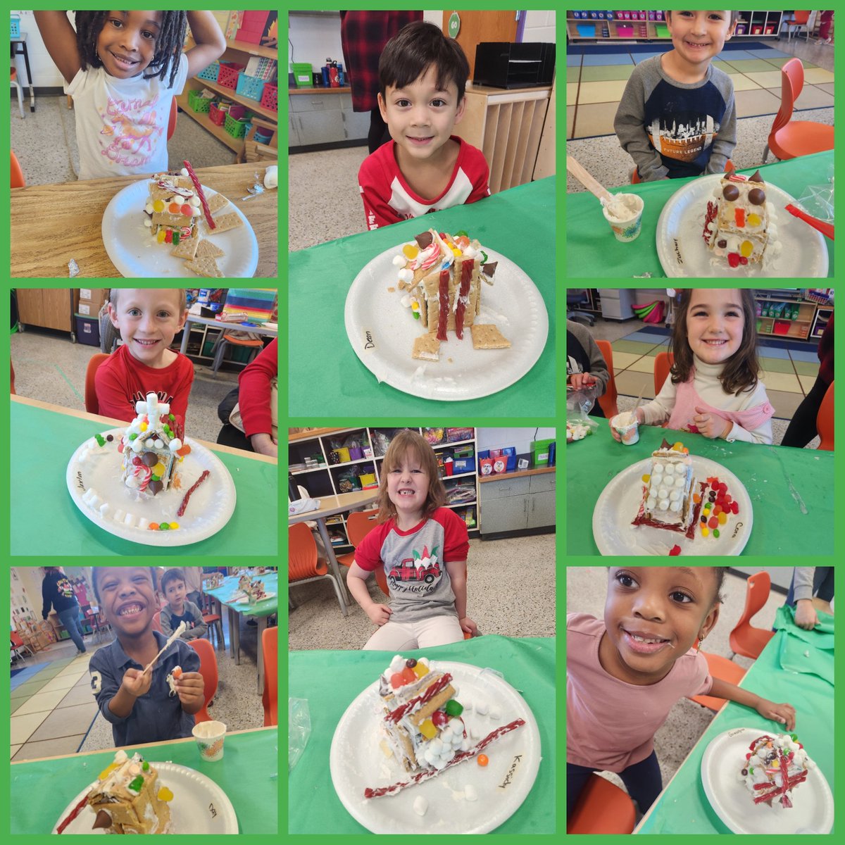 Beanyy_Babe's tweet photo. We make gingerbread houses today! So much fun! @LuxfordES @vbschools #gingerbread https://t.co/J7MiCPe2vJ