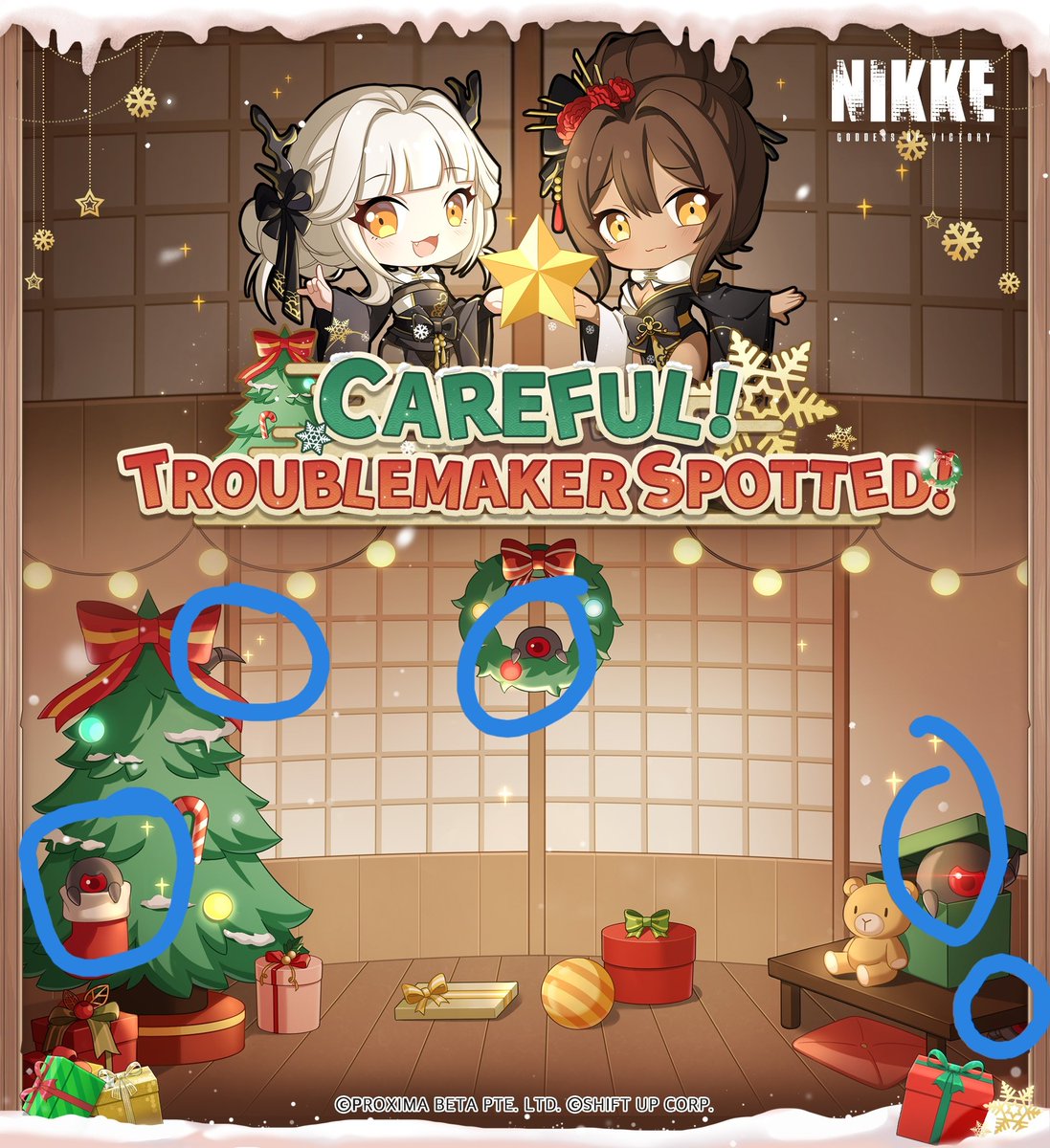 Hellseven's tweet photo. @NIKKE_en Encounter!! Merry Xmas Commanders!!

#NIKKE   📷 #NIKKERaptureHunt #ContestAlert https://t.co/4TSLNMXbmm
