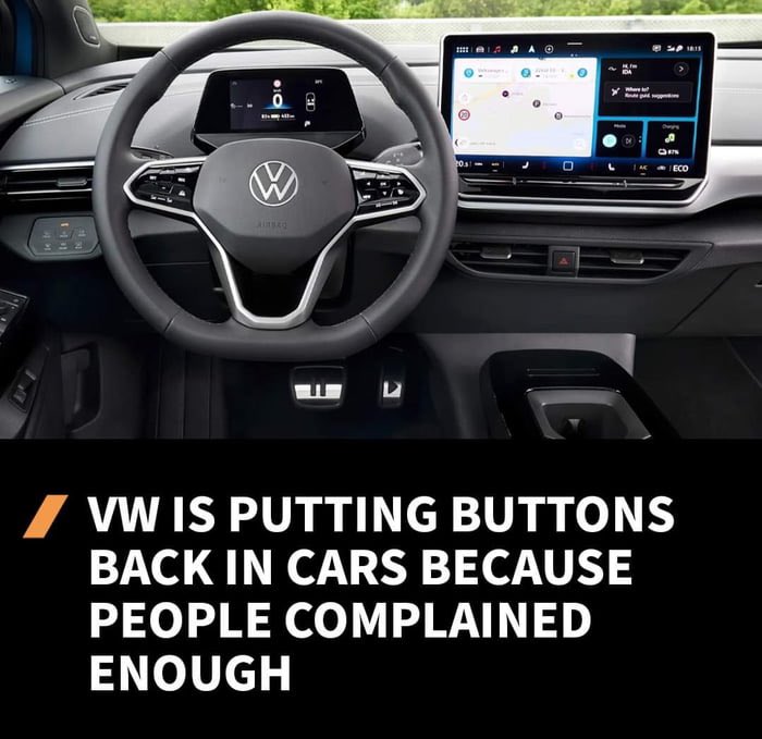 Touchscreens require too much of a driver’s attention for them to replace most buttons…