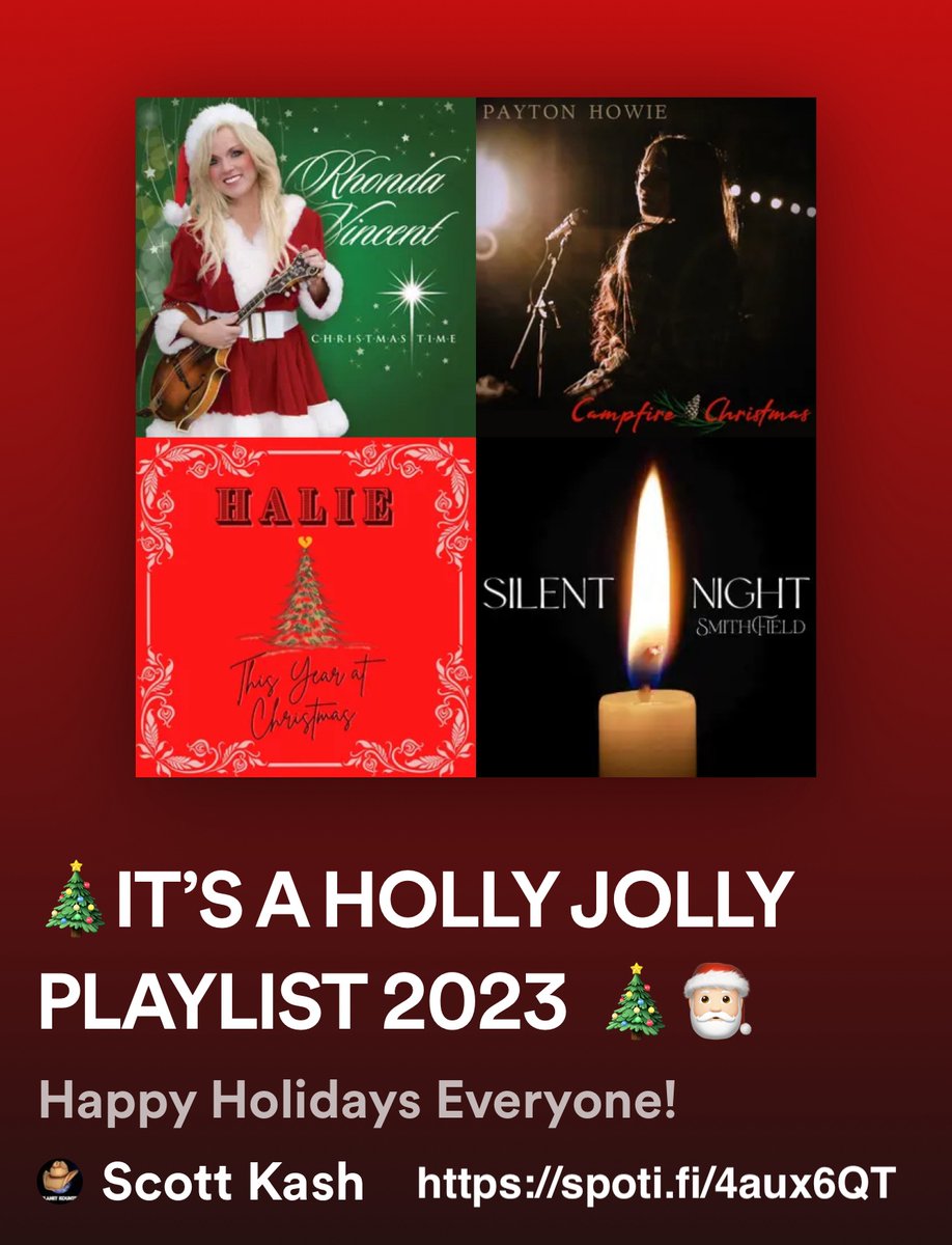 🎄IT’S A HOLLY JOLLY PLAYLIST 2023 🎄🎅🏻
<a href="/brandivezina1/">Brandi Vezina</a>
<a href="/avonkampen/">Andrea von Kampen</a>
<a href="/iambrekennedy/">𝐵𝑅𝐸 𝐾𝐸𝑁𝑁𝐸𝐷𝑌</a>
<a href="/CaprinovaMusic/">Caprinova Music</a>
<a href="/Karla52489025/">Karla lynette</a>
<a href="/dipple_debbie/">Debbie Dee</a>
<a href="/ClareEstelle/">ℭ𝔩𝔞𝔯𝔢 𝔈𝔰𝔱𝔢𝔩𝔩𝔢</a>/<a href="/pwasySounds/">P.Wasy💕New Mayfair Arrangements Release💕</a>
+MORE

#Spotify
spoti.fi/4aux6QT

#NewChristmasMusic #NewHolidayMusic <a href="/Know_Know44/">KNOW-KNOW44 KNOWER OF KNOWLEDGE</a> @rt_tsb <a href="/MusicCityMemo/">MusicCityMemo</a>