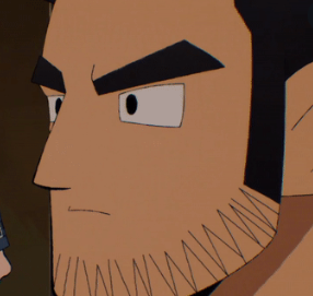 ' Uhhh . . . Roxie, we good - ? '

He's shown some concern for what state he's found the ninja in, doesn't seem good at all.