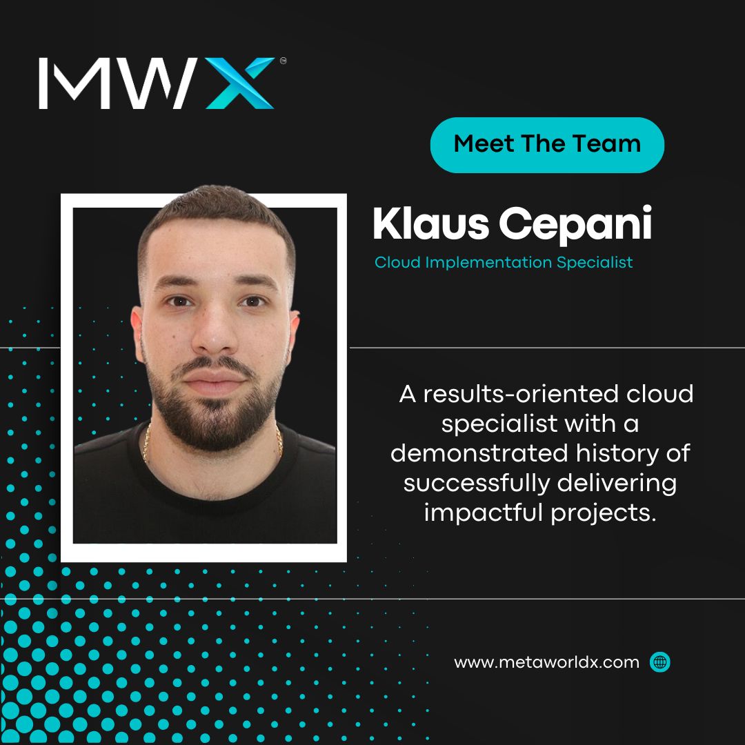 🌐 Meet the MetaWorldX Team! 🌐 

Meet Klaus, a results-driven professional with a stellar track record in project delivery and a strong foundation in Java development. 

MetaWorldX - Data Decisions, Visualized. 

#MetaWorldX #CloudImplementation #DigitalTwinInnovation