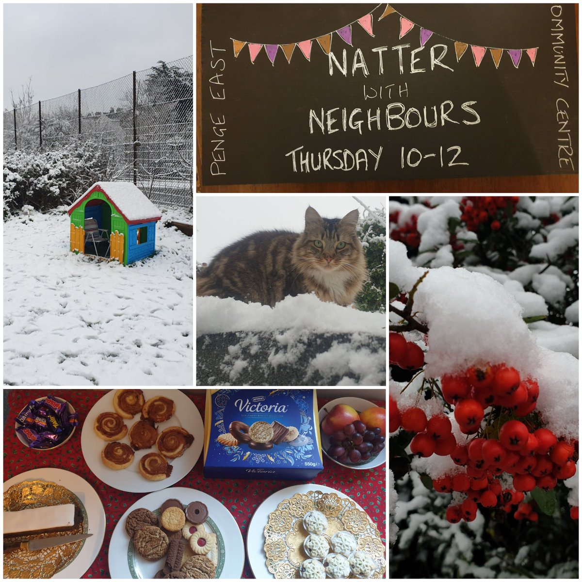 eastpengegarden's tweet image. Natter with Neighbours, a  year-round weekly meetup, #penge East #community centre Thursdays 10-12, continues through Christmas. We'd love you to join us 🍵🎂&amp;amp; community 🎄 @GreenGymPenge @thepengetourist @BPVForum @BromleyWell @catoralexandra @invispalace @PengeRecFriends #se20