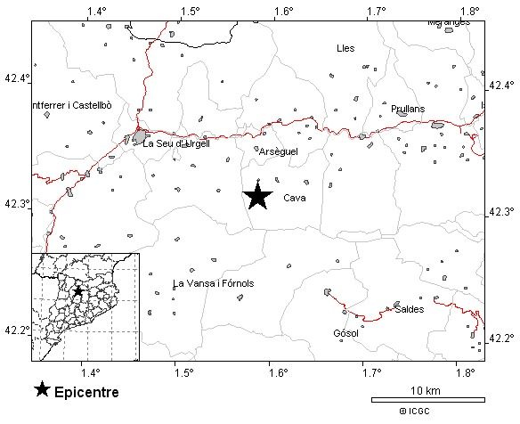 🆕 ÚLTIMA HORA 🆕

Detectat terratrèmol amb epicentre a Cava (Alt Urgell) amb una magnitud de 3.7 segons <a href="/IGNSpain/">Instituto Geográfico Nacional-O.A.CNIG</a> i de 3.4 segons <a href="/ICGCat/">ICGC. Generalitat</a>.

S'ha percebut també a gran part del Principat d'Andorra.