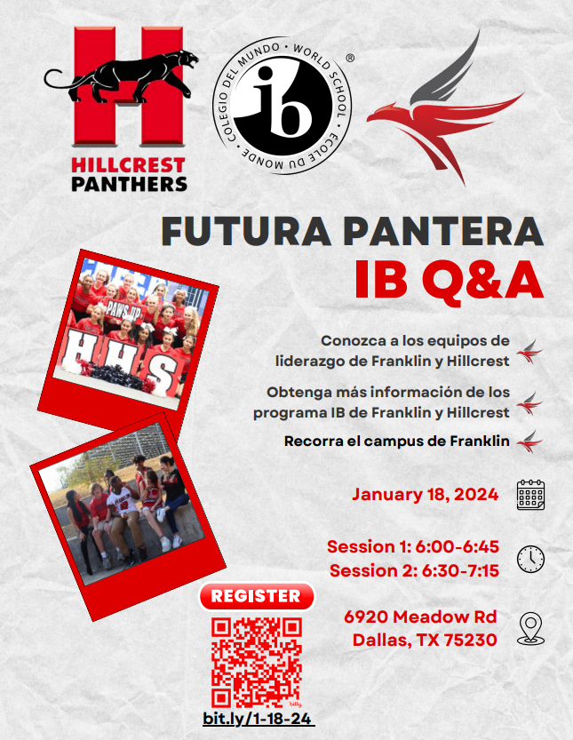 Happy New Year, Colts! Please join us for a Q&A session at Franklin on Jan 18 to learn more about the IB Programmes at @BFMSFalcons and @PanthersHHS. All Kramer parents and families are welcome to attend. @TemesghenAsmer3