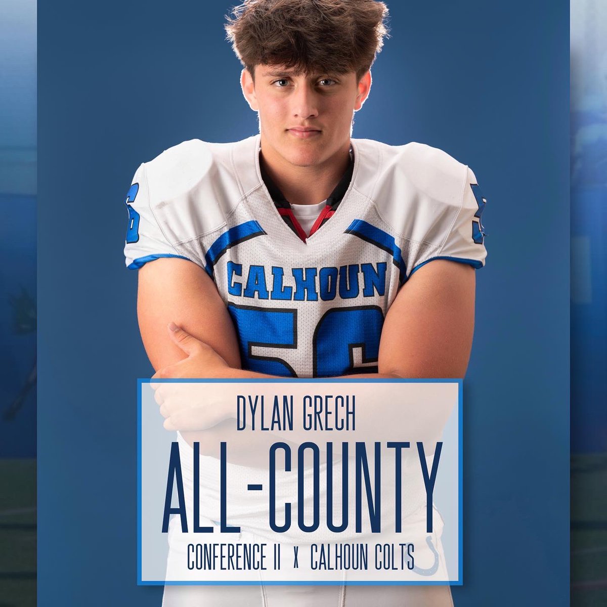 Calhoun Colts Football (@hounfootball) on Twitter photo Congratulations to our LT/DE <a href="/grech_dylan/">Dylan Grech</a>π₯π₯
All-County
All-Conference
Academic All-Conference
Martone Award Nominee #NCHSFCA
All-Long Island Second Team Offense <a href="/NewsdayHSsports/">Newsday HS sports</a> <a href="/Gregg_Sarra/">Gregg Sarra</a>
#gohoun l #stallion Congratulations to our LT/DE <a href="/grech_dylan/">Dylan Grech</a>π₯π₯
All-County
All-Conference
Academic All-Conference
Martone Award Nominee #NCHSFCA
All-Long Island Second Team Offense <a href="/NewsdayHSsports/">Newsday HS sports</a> <a href="/Gregg_Sarra/">Gregg Sarra</a>
#gohoun l #stallion