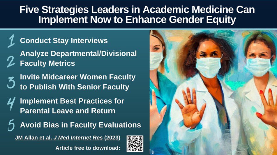 This article serves as an important reminder re: the ethical and financial reasons to enhance gender equity in academic medicine. Thank you @JessieAllanMD and @JulieSilverMD for the opportunity to contribute to this body of work. Onward and Upward!