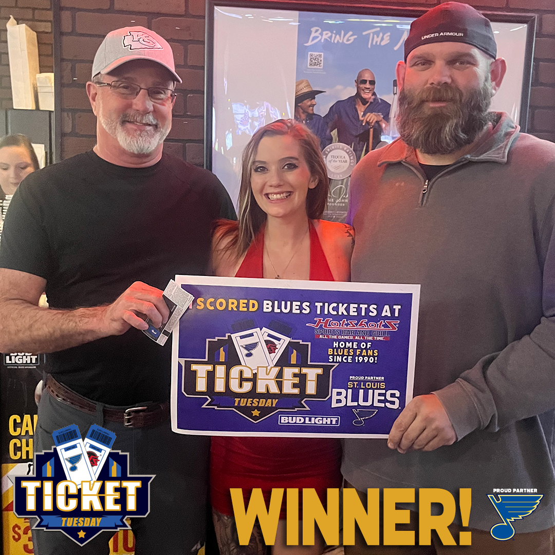 You know who loves winning stuff? Literally everyone! BIG shout out to just a couple of our winners from @StLouisBlues Ticket Tuesday last night! Join us every Tuesday game this season and you can score too! #STLBlues #Winner #TicketTuesday