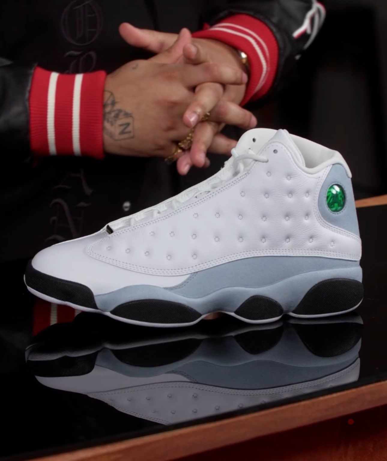 Blue and best sale gray jordan 13