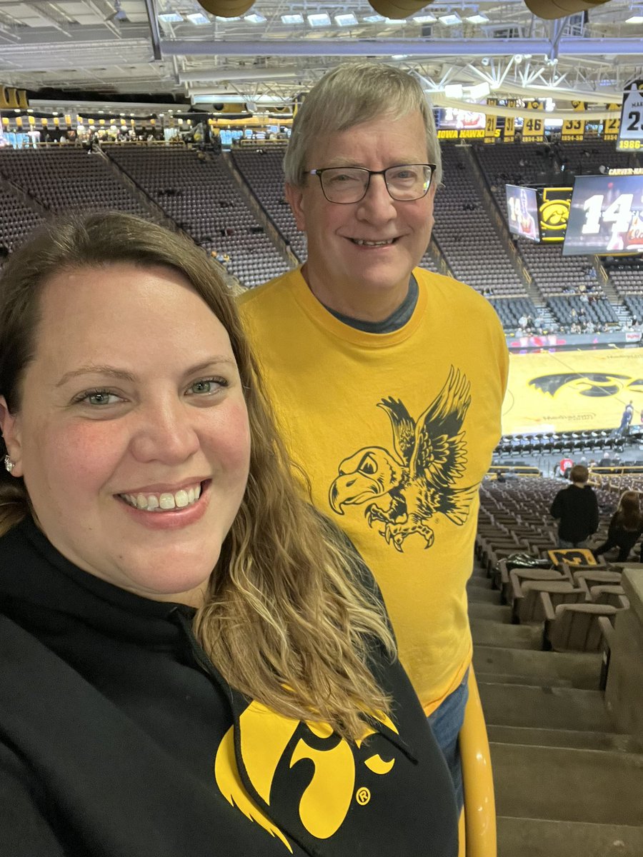 Home for the Holidays and @TheIowaHawkeyes basketball is a must! #FightForIowa