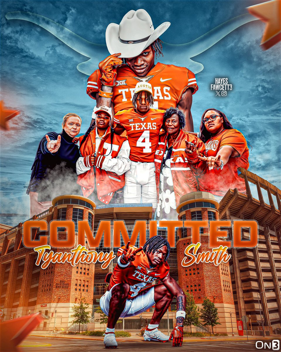 Hayesfawcett3's tweet image. BREAKING: Four-Star LB Tyanthony Smith tells me he has Flipped from Texas A&amp;amp;M to Texas!

The 6’2 200 LB from Jasper, TX had been Committed to the Aggies since June

“Texas is going in the right direction with a culture coming behind it … I’m joining the troops 🤘”…