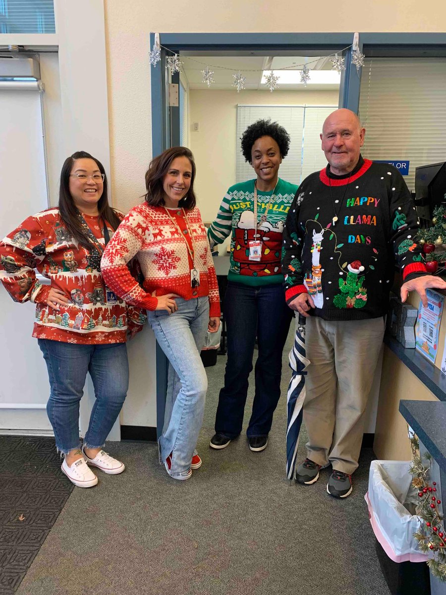 Today, we rang in the holidays with our favorite holiday sweaters! TCK teachers and administrators are excited to see students for one more day before Winter Break! #TCKScholars