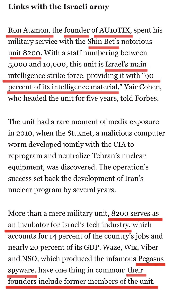 CensoredMen's tweet image. 🚨🇮🇱 WOW!

The company that X uses to verify its user&apos;s ID is an Israeli company founded by members of Shin Bet&apos;s unit 8200!

🤯

The company responsible for verifying people&apos;s ID on X is called &quot;AU10TIX&quot;.

The CEO of AU10TIX, Ron Atzomn, was a member of Shin Bet&apos;s unit 8200.…