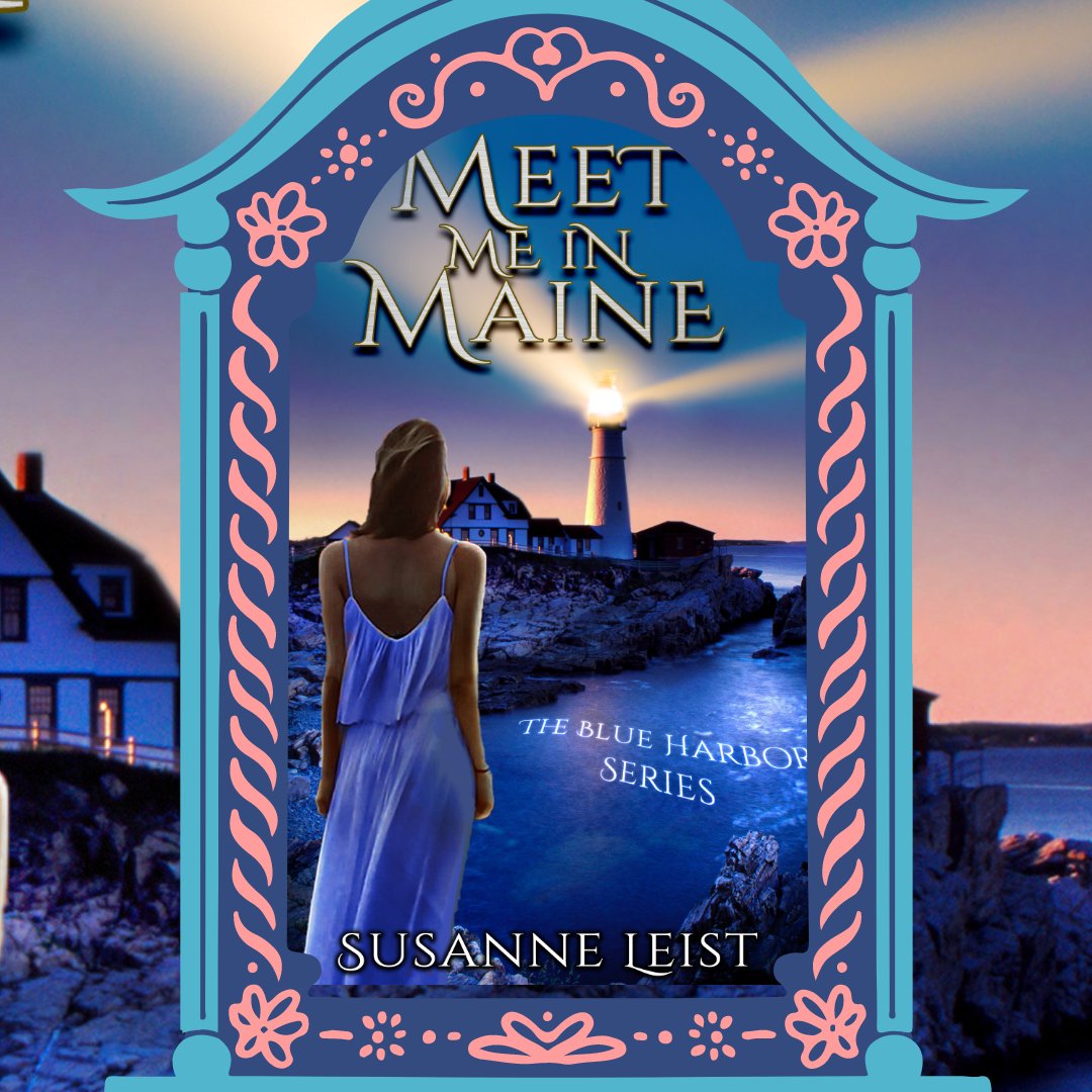 Is Blue Harbor a picture-perfect town? Elizabeth & Scarlett seek the truth after death arrives at their front door. MEET ME IN MAINE amzn.to/3YKZKqN bit.ly/3gj85hz #CozyNights #mustreadbooks #urbanfantasy