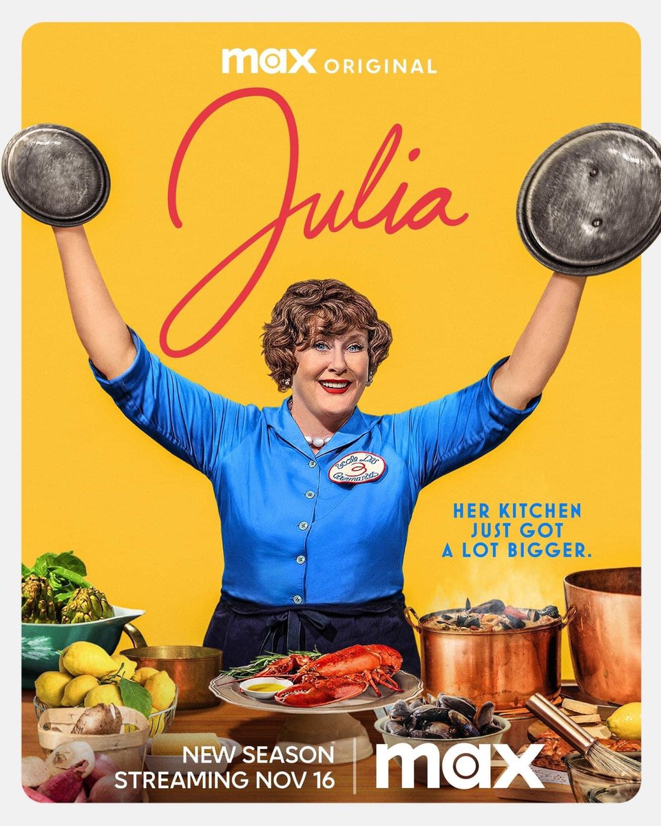 Catch me in the Season Two Finale of #JuliaOnMax streaming tomorrow @StreamOnMAX.

#BonAppetit #JuliaOnMax #Julia #JuliaChild