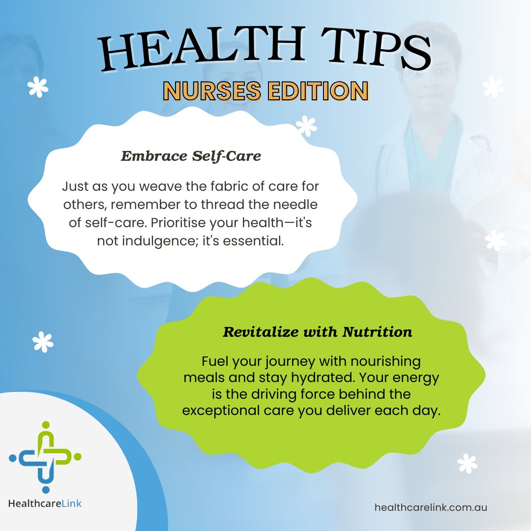 To our phenomenal nursing community, a gentle nudge to keep your well-being in the spotlight as you dive into your shifts.
Your well-being is at the heart of our gratitude. Thank you for being the steadfast rhythm in the symphony of healthcare!
#NurseEmpowerment #WellnessJourney