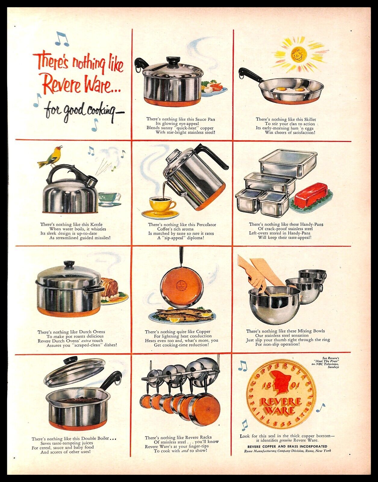 There's Nothing Like  Revere ware, Vintage kitchenware, Vintage stoves