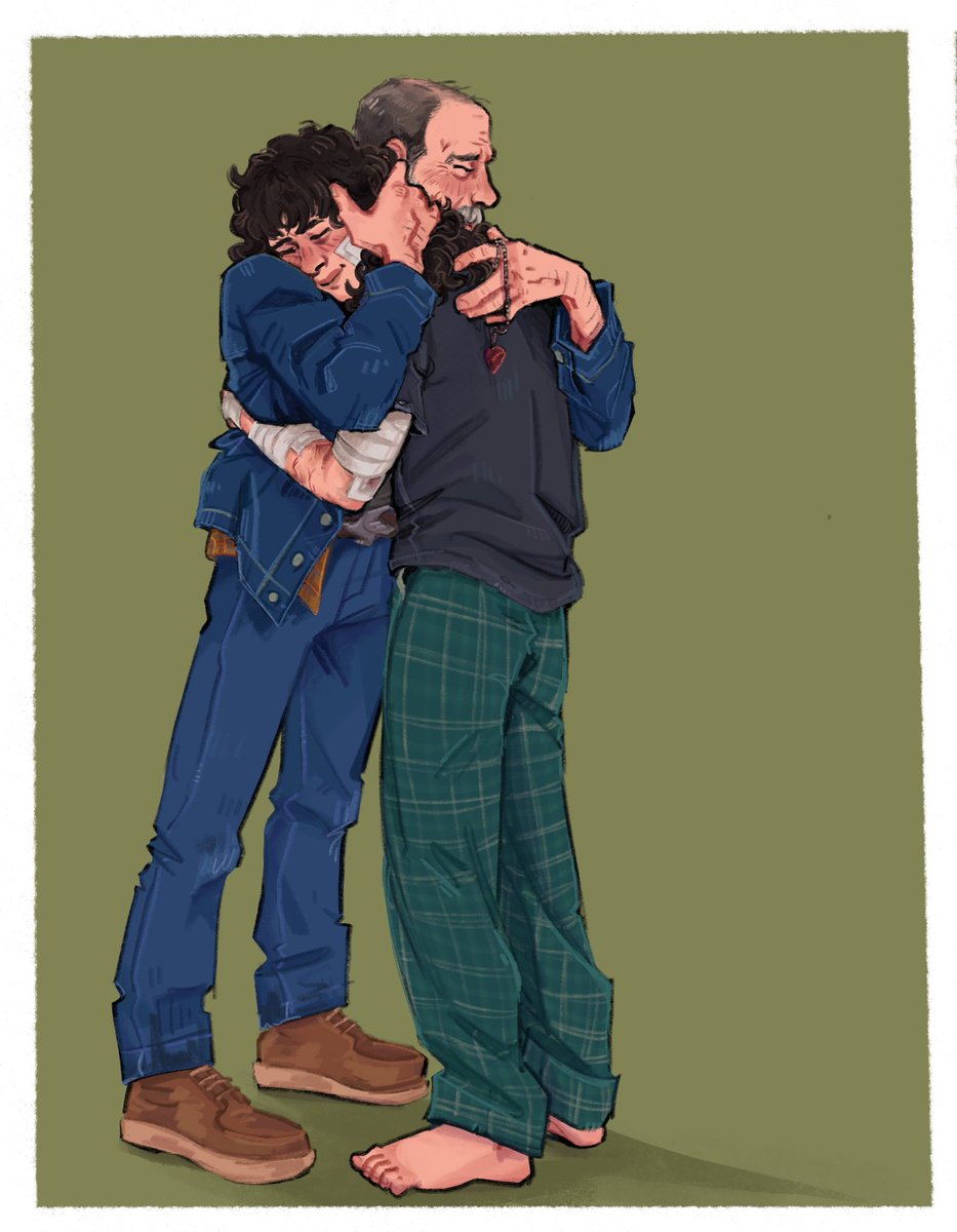 an eddie and wayne reunion commission for <a href="/Rosehaven_Comic/">patterns•colors•flowers</a>  :’)))
