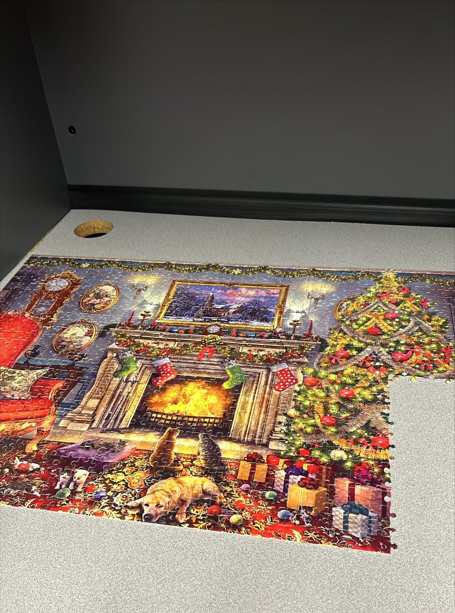 My workplace is cooler than yours. We do coffee break office puzzles. #DalHealth #workplacewellness