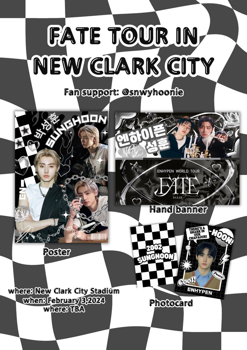 snwyhoonie's tweet image. #FATE_IN_NEWCLARKCITY FAN SUPPORT BY @snwyhoonie 

 1/7🌸
⋆𐙚₊˚⊹♡ Sunghoon Fankit🖤✨

&amp;gt; 7 lucky engenes will get one free random member kit🫣 I also sell this,dm me for more info!✨

✨mbf, like &amp;amp; rt (show proof on d-day)
✨ vv limited quantity 
✨open for donations (dm me)