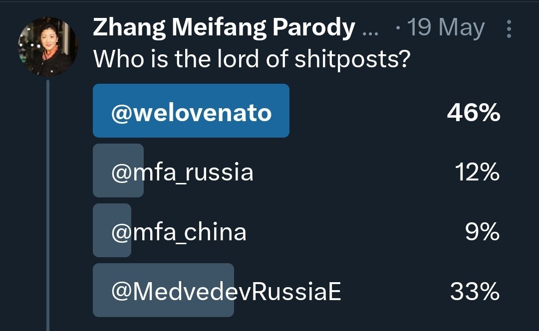 WeLoveNATO's tweet image. 🫡

@GCMeifangZhang