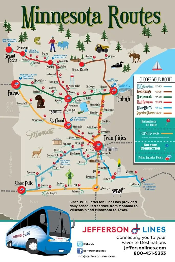 ThunderWolf08's tweet image. How do we fix this? Some states have been trying to fix this actually! Minnesota subsidizes Jefferson lines to run buses throughout the state (Most towns they serve have what look like state/town built stations!) and Colorado actually runs their own intercity bus network Bustang!